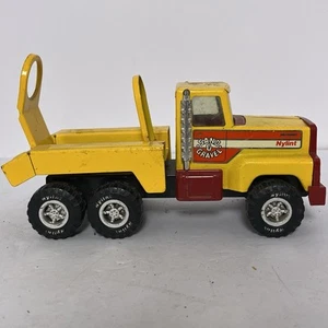 Nylint Cement Mixer Truck Sand And Gravel Yellow 8" Metal Pressed Steel Vintage - Picture 1 of 13