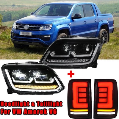 Conjunto de faros LED + juego de luces traseras apto para Volkswagen VW Amarok V6 2011-21 Foto 1 de 4