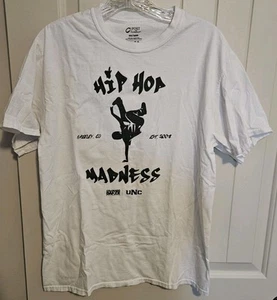 Port And Company "Hip Hop Madness" T-shirt Men's Size Medium White - Picture 1 of 12