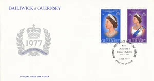 Queen Elizabeth II Silver Jubilee GB Guernsey FDC 1977 (151731) - Picture 1 of 1