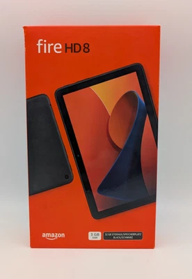 Amazon Fire HD 8 KFRAPWI 2024, m. Werbung, schwarz, 32 GB Speicher, 3 GB Ram NEU - Bild 1 von 4