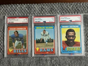 1971 Topps Football PSA Graded. Merlin Olsen #125, Los Angeles Rams.  - Picture 1 of 1