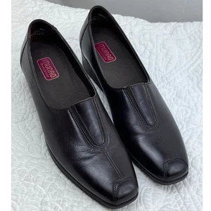Mocassini Munro American da donna in pelle marrone slip on casual - taglia 9,5N - Foto 1 di 11