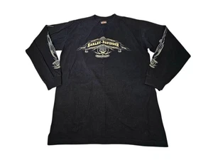 Camiseta de manga larga para hombre Harley-Davidson Skull Eagle de Las Vegas mediana negra - Imagen 1 de 9