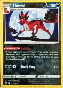 Thievul	Astral Radiance Pokémon TCG 104/189 Reverse Holo Rare ࿊																 - Picture 1 of 1
