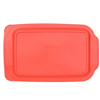 Pyrex 234-PC 4Qt Plastic Rectangular Red Replacement Lid Cover for Glass Dish