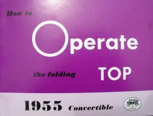 55 Chevy Convertible Owner's Manual 1955 Chevrolet - Picture 1 of 3