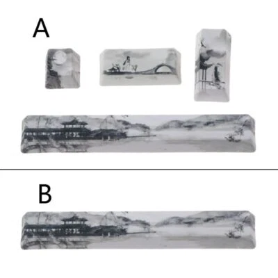 PBT Five Sides Dye-Subbed Spacebar Keycaps Replace for Creative Spacebar Keycap - Image 1 of 4