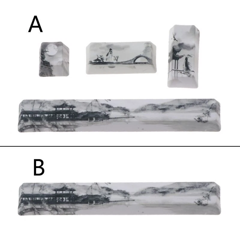 PBT Five Sides Dye-Subbed Spacebar Keycaps Replace for Creative Spacebar Keycap - Image 1 of 4