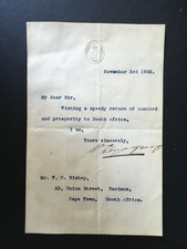 DAVID LLOYD GEORGE - FORMER PRIME MINISTER - SIGNED ONE PAGE TYPED LETTER