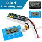 Digital Battery Checker Abs Rc Cell Meter 8 Capacity Checker Lipo Life Li-Ion