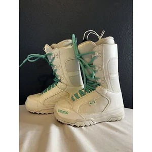 Thirtytwo Snowboard Boots Women Size 6 US Fall 2012 W’s Summit White Teal - Picture 1 of 8