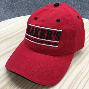 Maker's Mark Whisky Baseball Hat Mens Red One Size Adjustable Embroidered Logo - Picture 1 of 1