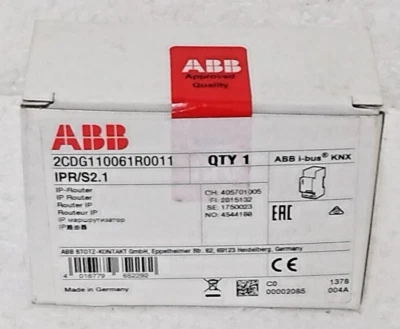 ABB IPR/S2.1 IP Router, MDRC 2CDG110061R0011 - Image 1 of 4