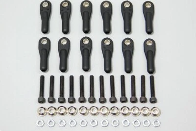 DuBro 440 4-40 RC Remote Control Airplane Car Swivel Ball Links (12) DUB861 861 - Image 1 of 3