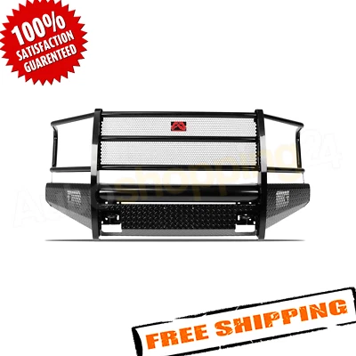 Fab Fours DR09-K2460-1 Black Steel Front Bumper for 2009-2012 Dodge RAM 1500 - Imagem 1 de 2