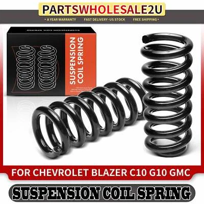 2Pcs Front Coil Springs for Chevrolet Blazer C10 Pickup G10 Van GMC 2500 Jimmy - Image 1 of 4