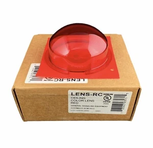 🌟System Sensor LENS-RC SpectrAlert Advance Red Lens For Ceiling Mount Strobes - Picture 1 of 6