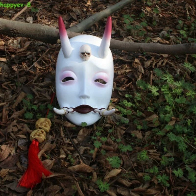 Fate/Grand Order Shuten Douji Cosplay Mask Halloween Party Prop Scary Resin Mask - Image 1 of 4