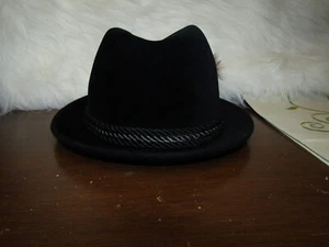 Dobbs Fifth Avenue New York Genuine Velour With Feather Taupe Homburg Hat 7 1/8 - Picture 1 of 8