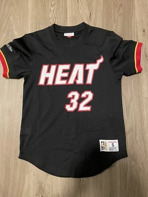 Shaquille O'Neal Miami Heat Mitchell & Ness Mesh T-Shirt / Baseball Jersey - Image 1 of 3