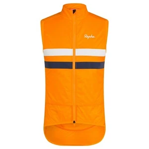 NEW Rapha Men's Cycling Brevet Insulated Gilet Vest XXL Dark Yellow Navy DWR RCC - Picture 1 of 6