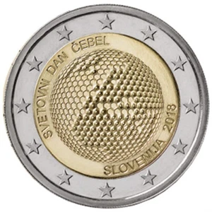 2018 Slovenia € 2 Euro Uncirculated UNC Coin - World Bee Day - Picture 1 of 2