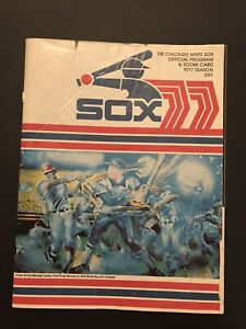 1977 Chicago White Sox Program & Score Card w/ Yankee Mgr Billy Martin Autograph