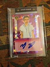 2021 Super Glow Sports Inaugural Edition Red #1/1 Marty York #AU-MY Auto