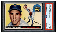 76955404 1955 Topps #34 Wayne Terwilliger Washington Nationals PSA 8 NM-MT