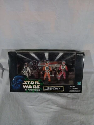 Star Wars - The Power Of The Force - Rebel Pilots MIB T.Numb,W.Antilles,A.Crynyd - Image 1 of 4