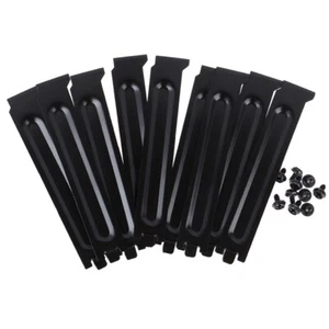 10 x Black PCI Chassis Slot Covers Bracket with Screws Blanking Pl.zhJ_bf - Photo 1/12