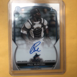 2023 BOWMAN 1ST CHROME AUTO PAUL MCINTOSH #CPA-PM  BASEBALL  MARLINS 1ST