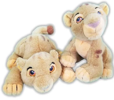 8" DISNEYLAND SIMBA CROUCHING + SIMBA SITTINGTHE LION KING PLUSH 29-13 - Image 1 of 2