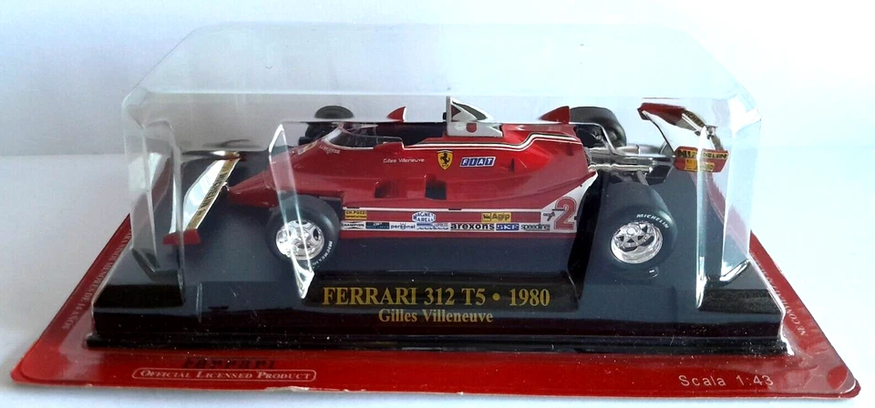 [n°47] DIE CAST FERRARI 312 T5 1980 - GILLES VILLENEUVE - SCALA 1/43 - Immagine 1 di 1