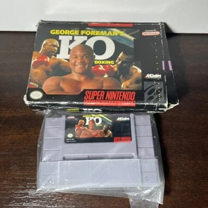 George Foreman KO Boxing Super Nintendo SNES Vintage Classic Game 1993 - Picture 1 of 9