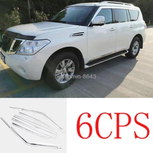 Chrome Window Visors Guard For 11-22 Infiniti QX56 QX80 / Nissan Armada 17-22 - Picture 1 of 4
