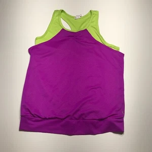 Danskin Now Active Tank Top Girls Sz Large Pinks Neon Green Racerback Dri More - Picture 1 of 11
