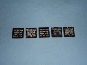 5) Vintage Memorial Post 9156 10 Cent Trade Token Drink Chip Sheboygan Wisconsin - Picture 1 of 2