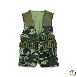 Chaleco Táctico Militar Ejército Años 80 De Colección Para Hombres Pequeño Verde Camuflaje Francotirador Abotonado - Imagen 1 de 6