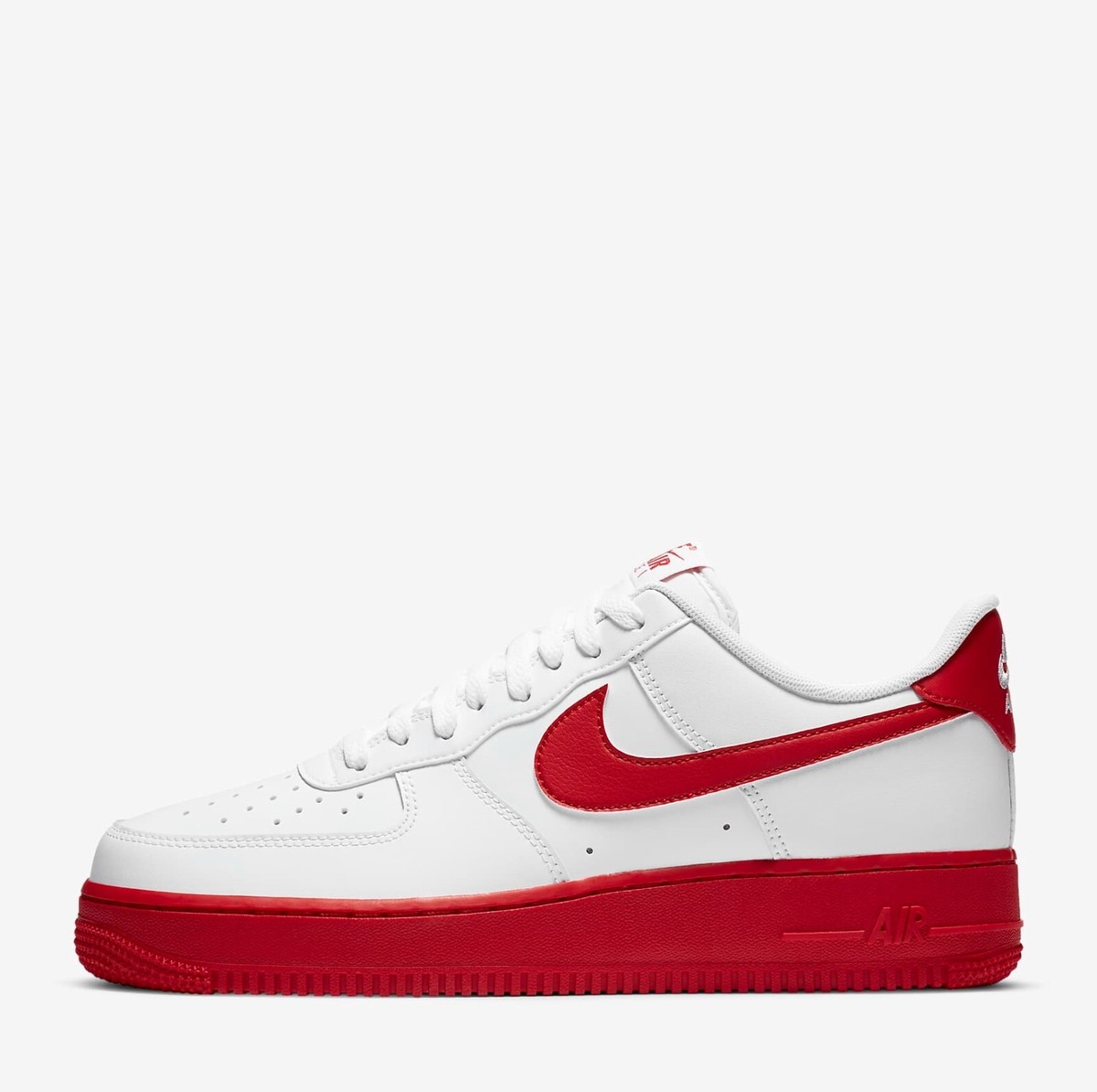 Nike Air Force 1 '07 White University Red for Sale