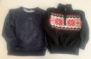 (2) Boys’s Sweaters Size 3T Winter Toughskins & Chaps Long Sleeve Lot Bundle - Picture 1 of 6