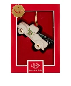 LENOX HOLIDAY TRUCK WITH TREE ORNAMENT 3.9 in NEW IN BOX - Picture 1 of 4