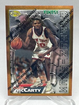 Walter McCarty 1996-97 Topps Finest #87 Bronze Rookie Card RC - Image 1 of 2