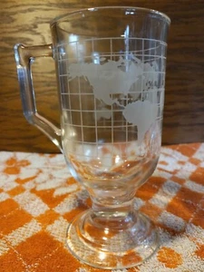 Vintage Weltatlaskarte irische Kaffeetasse toller Zustand - Bild 1 von 7
