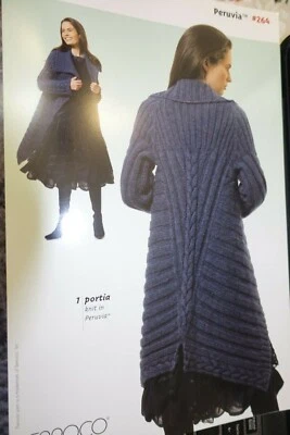 Berroco Knitting Book 264 Peruvia 8 designs including coat - Image 1 of 4