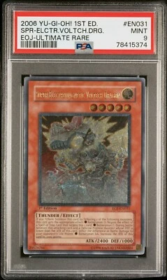 YUGIOH PSA 9 Super-Electromagnetic Voltech Dragon EOJ-EN031 Ultimate 1st - Image 1 of 2