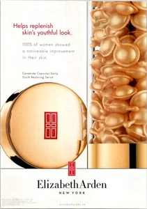 PRINT AD 2012 Elizabeth Arden Ceramide Capsules Daily Youth Restoring Serum - Picture 1 of 1