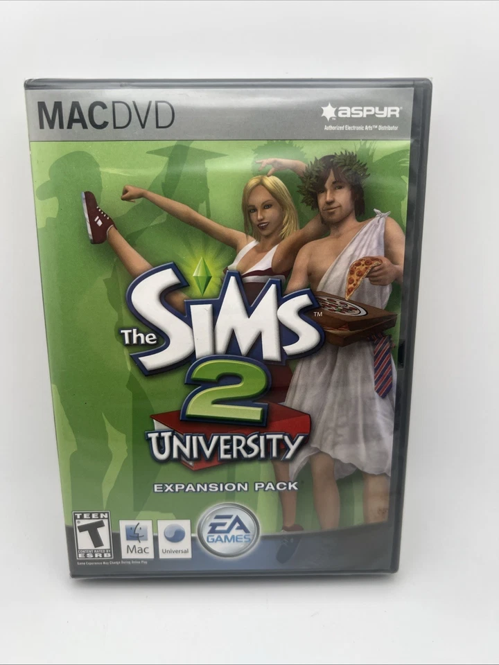 The Sims 2 University Expansion Pack PC Video Game For Computer CD Brand New - Image 1 of 3