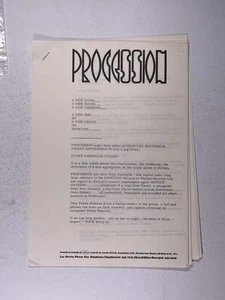 Prozession Band Pressemitteilung Original Mercury Records Promotion um 1988 - Bild 1 von 12